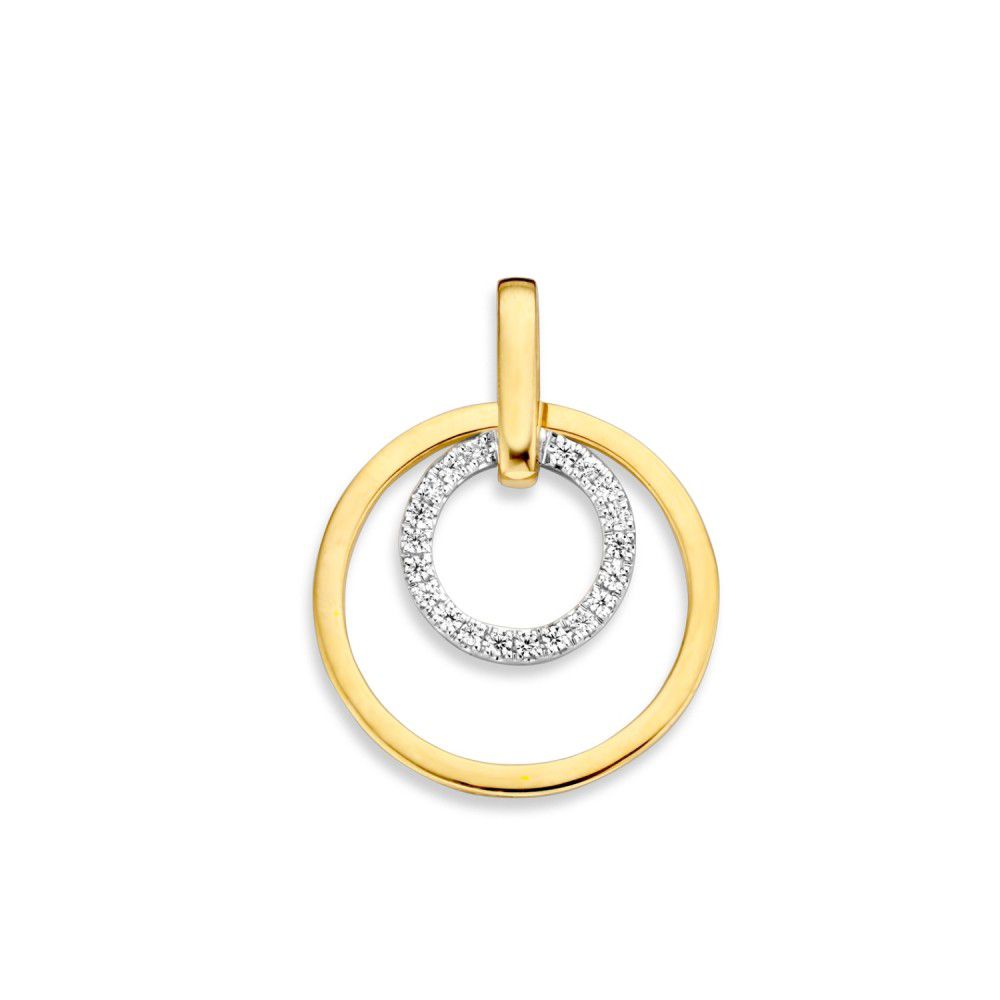 Hanger bicolor zirkonia
