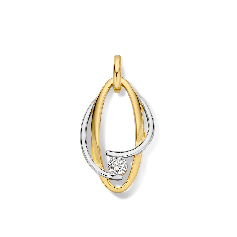 Hanger bicolor zirkonia