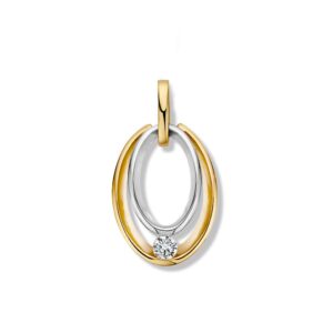 Hanger bicolor zirkonia