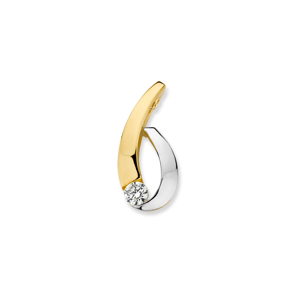Hanger bicolor zirkonia