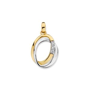 Hanger bicolor zirkonia