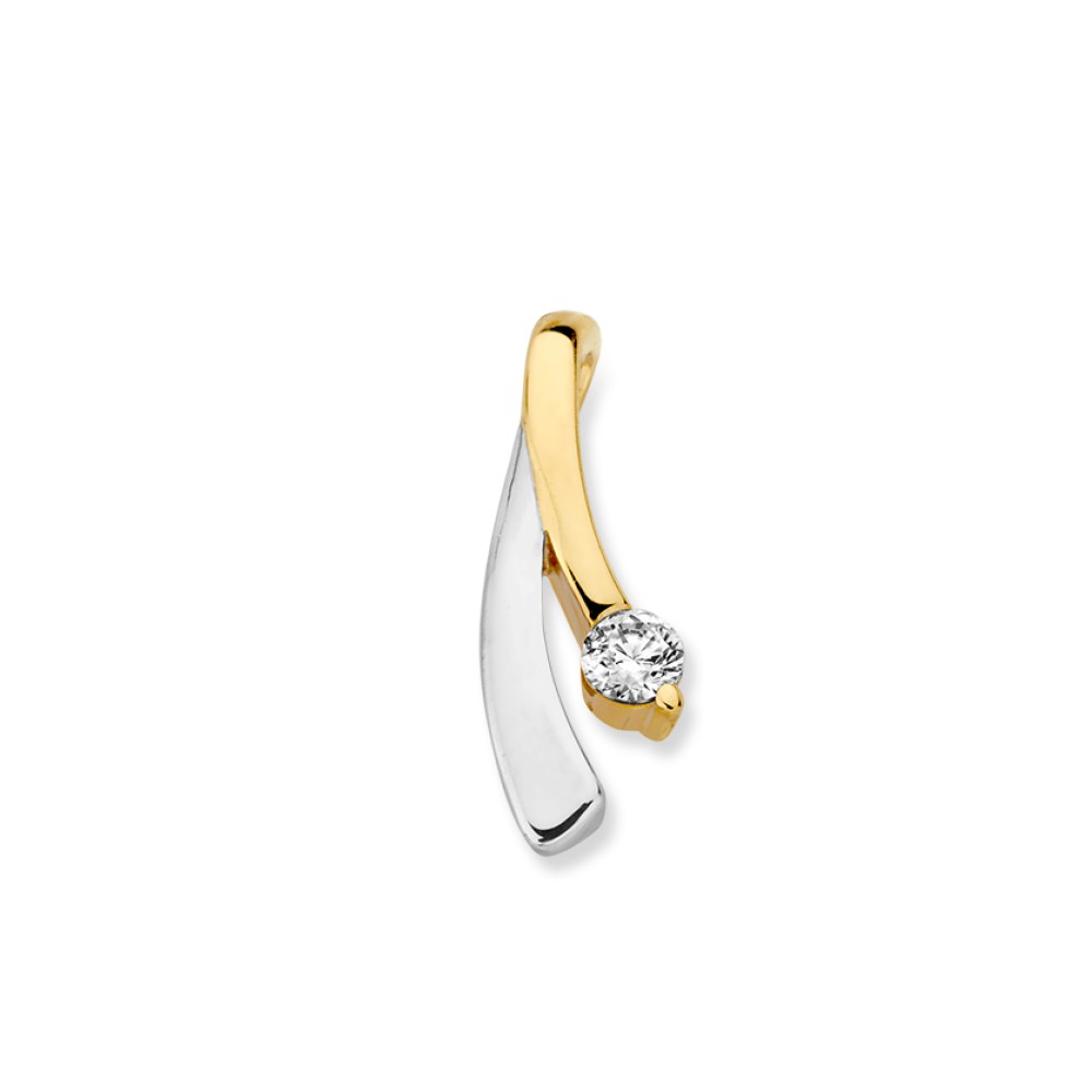 Hanger bicolor zirkonia