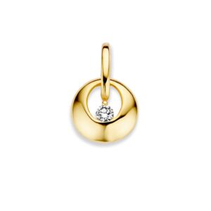 Hanger geelgoud zirkonia