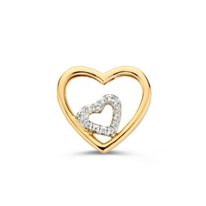 Hanger geelgoud zirkonia