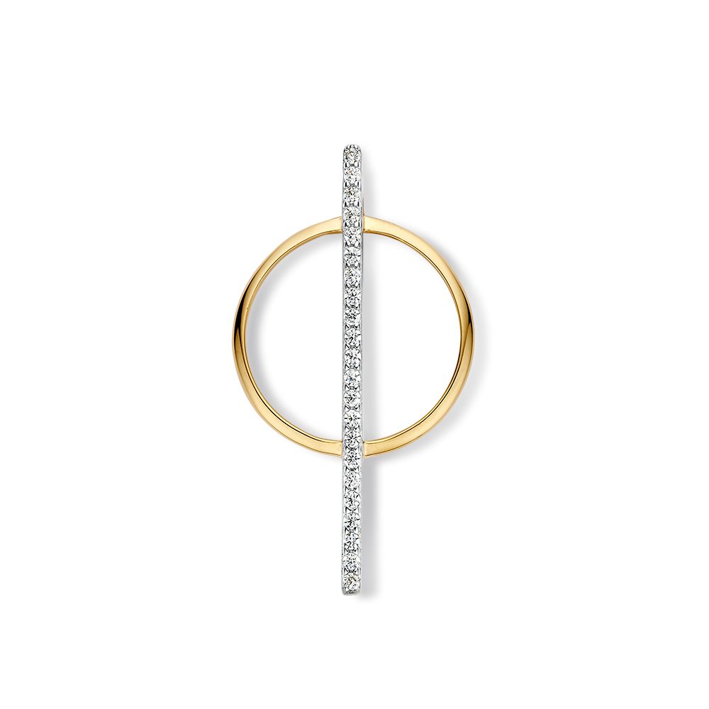 Hanger bicolor zirkonia