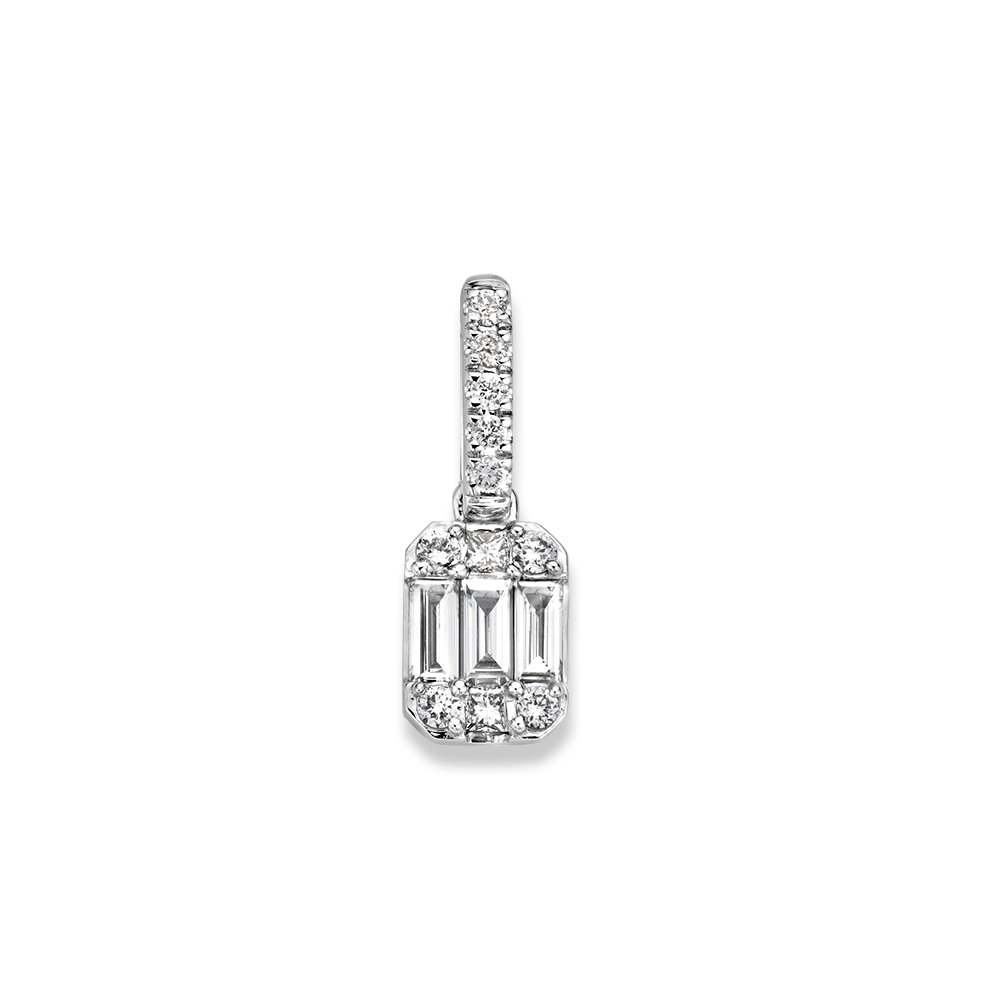 Hanger witgoud diamant 0,32 crt