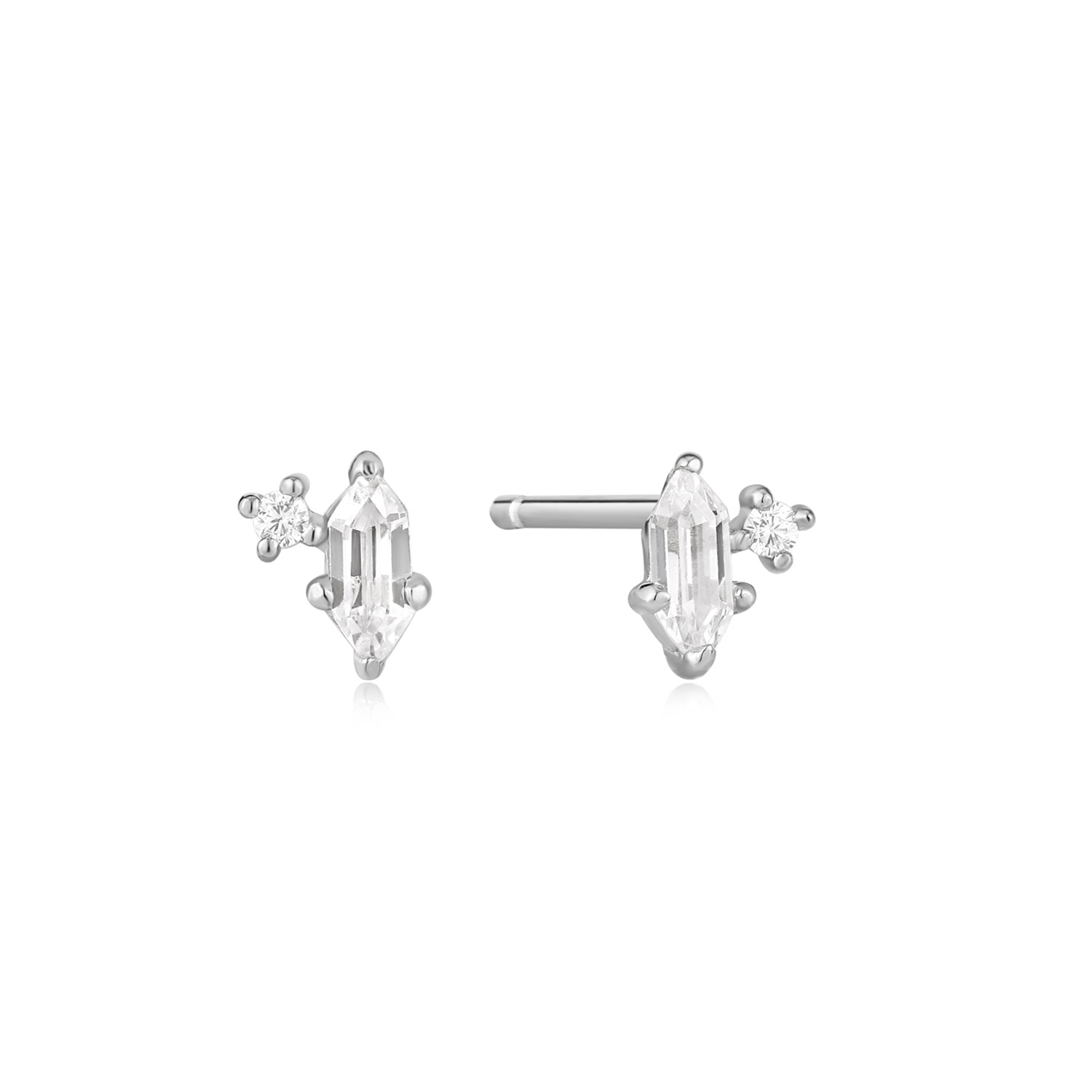 Sparkle Emblem Stud Earrings