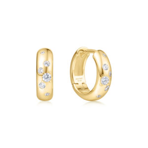 Gold S Chubby Huggie Hoop Ear. E