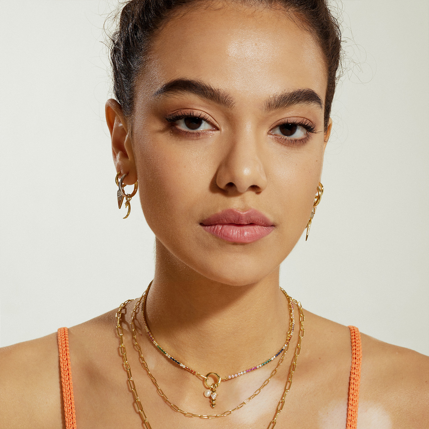 Gold Heart Earring Charm - Afbeelding 3