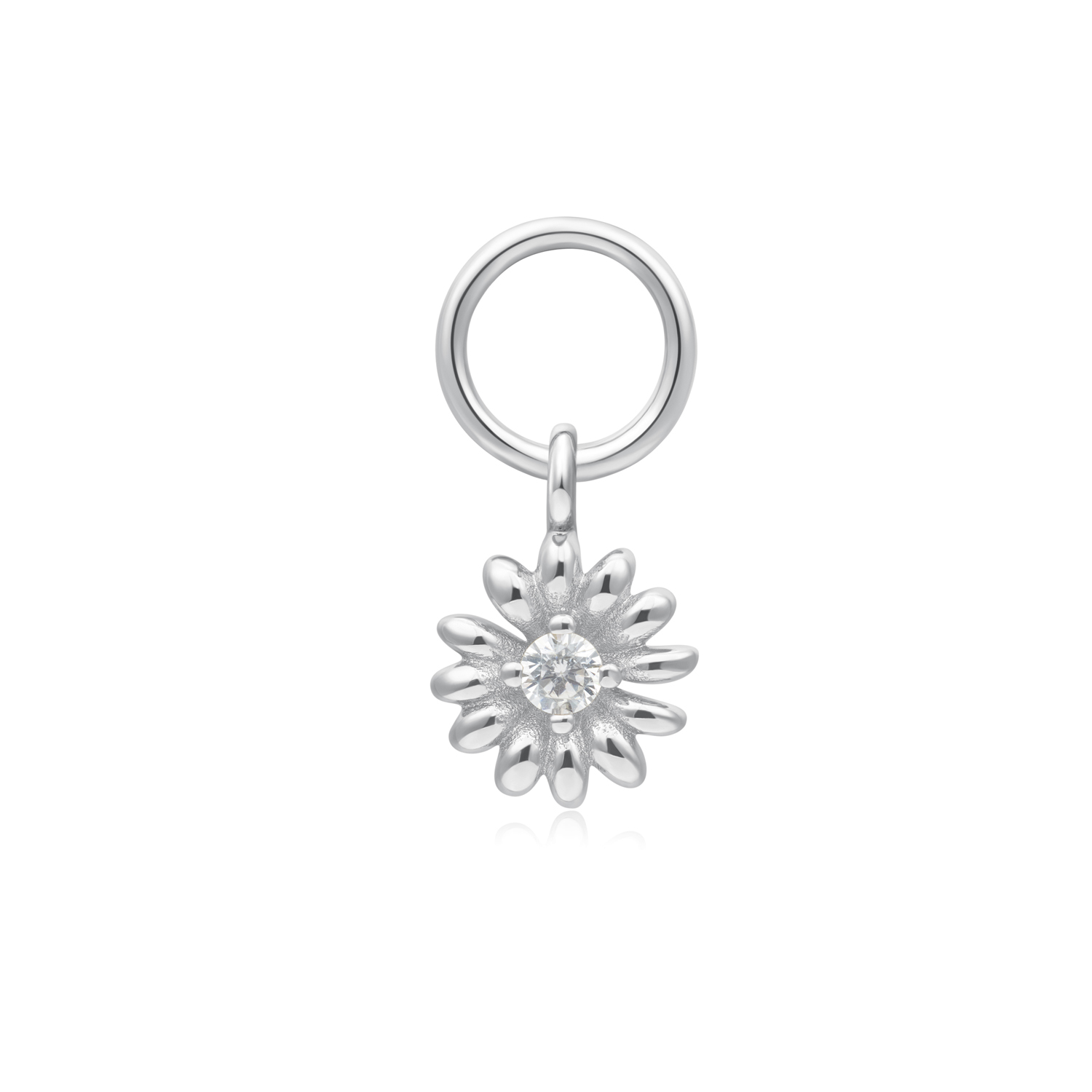 Pop Charms Silver Daisy Earring CharmS