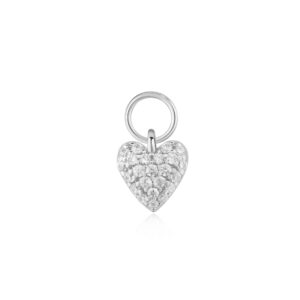 Pop Charms Silver Heart Ear Charm S