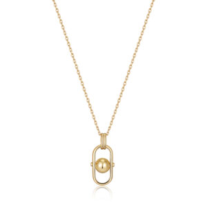 Orb Link Drop Pendant Necklace