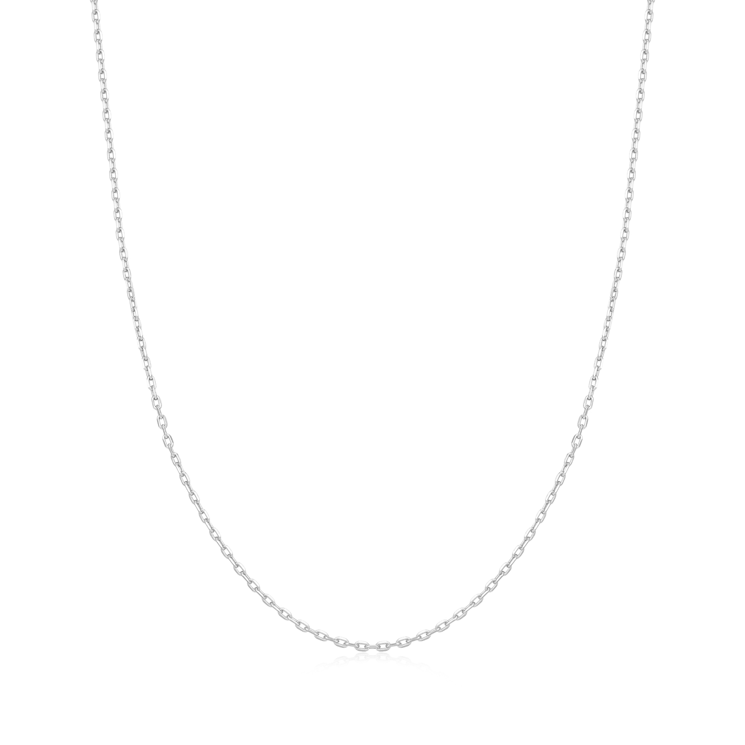 Silver Mini Link Charm Chain Necklace