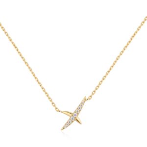 Heart Hunter Gold Kiss Pavé Necklace
