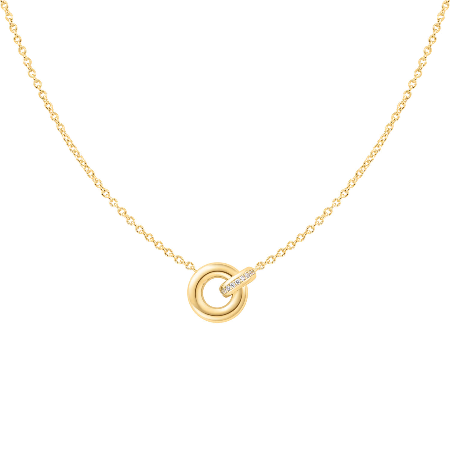 Gold Linked Necklace S