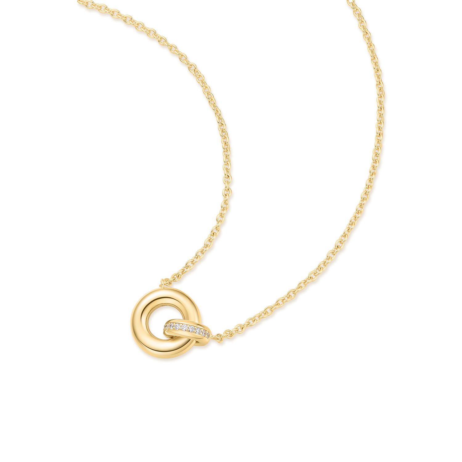 Gold Linked Necklace S - Afbeelding 2