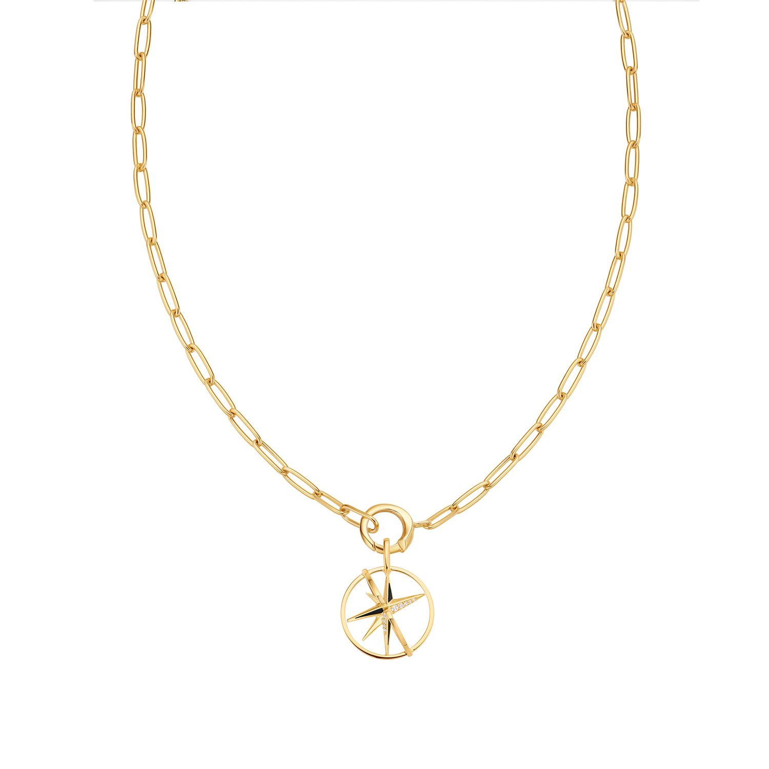 Gold Star Circle Charm - Afbeelding 2
