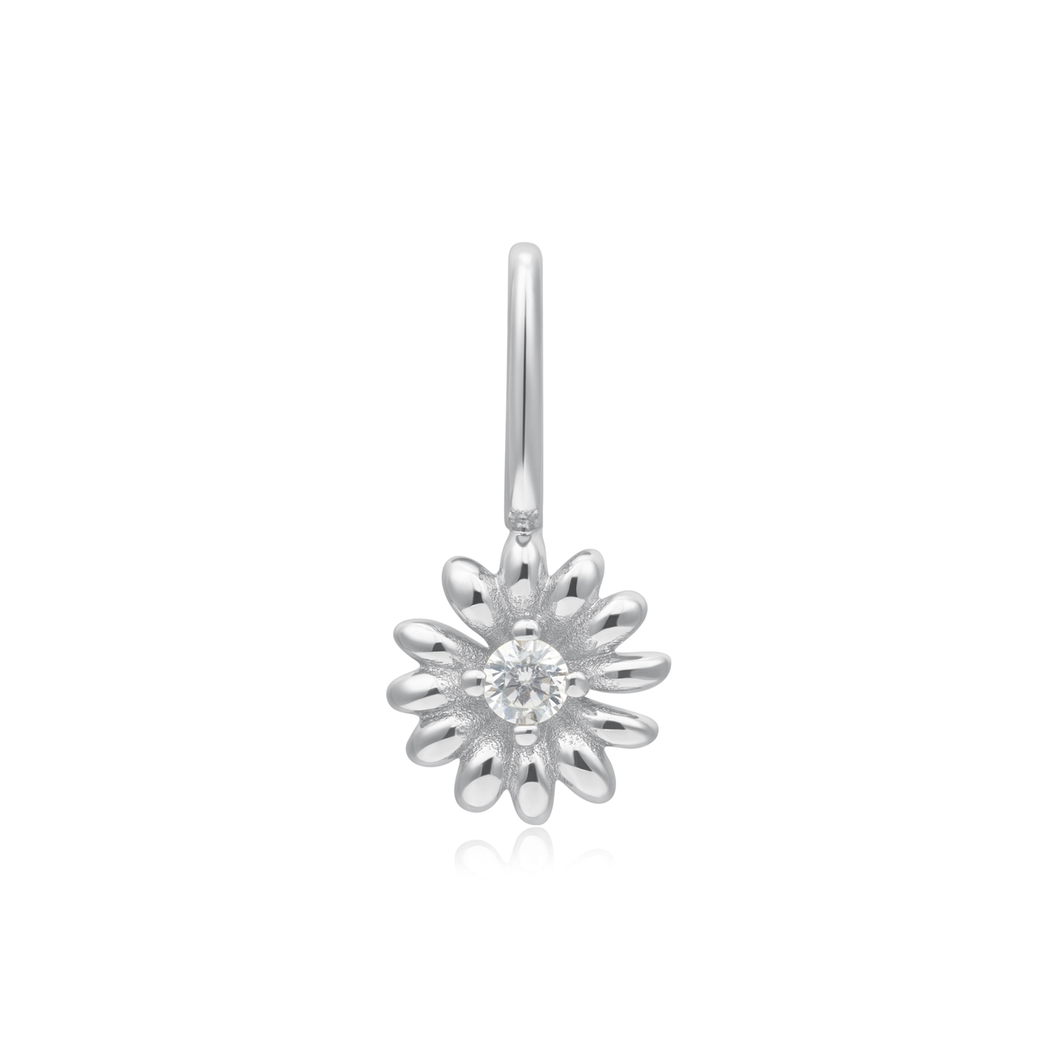 Pop Charms Silver Daisy Charm S