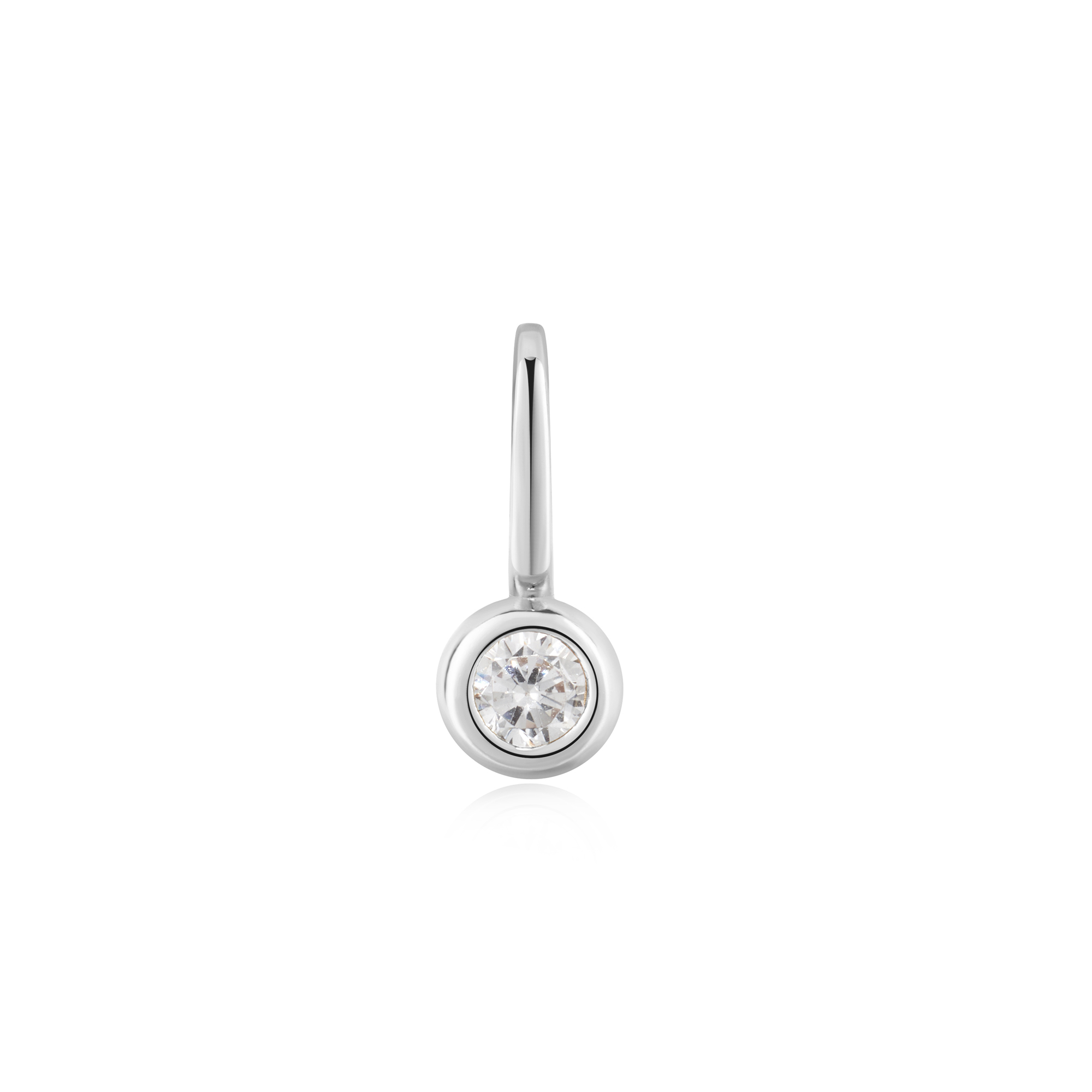 Pop Charms Silver Bezel Set Charm S