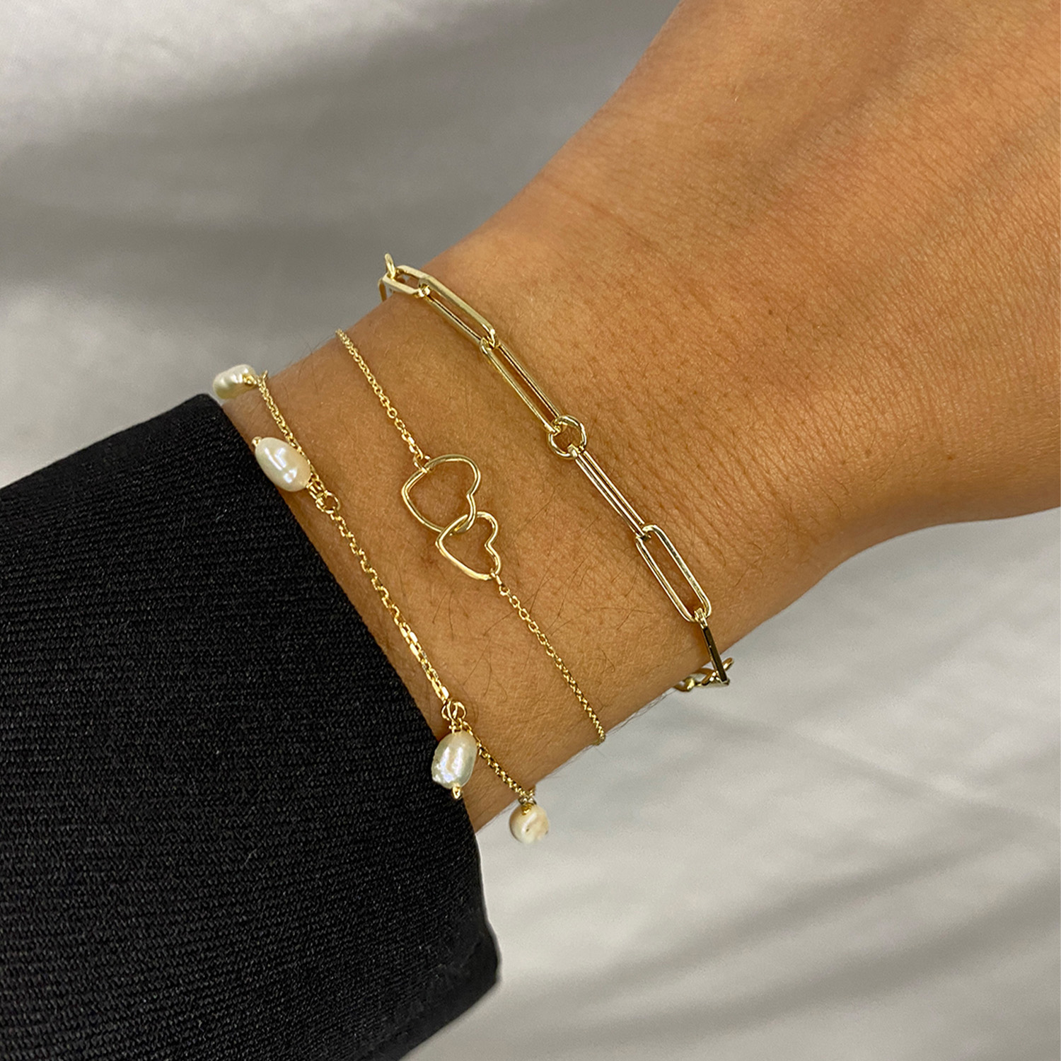 Double Heart Bracelet - Afbeelding 4