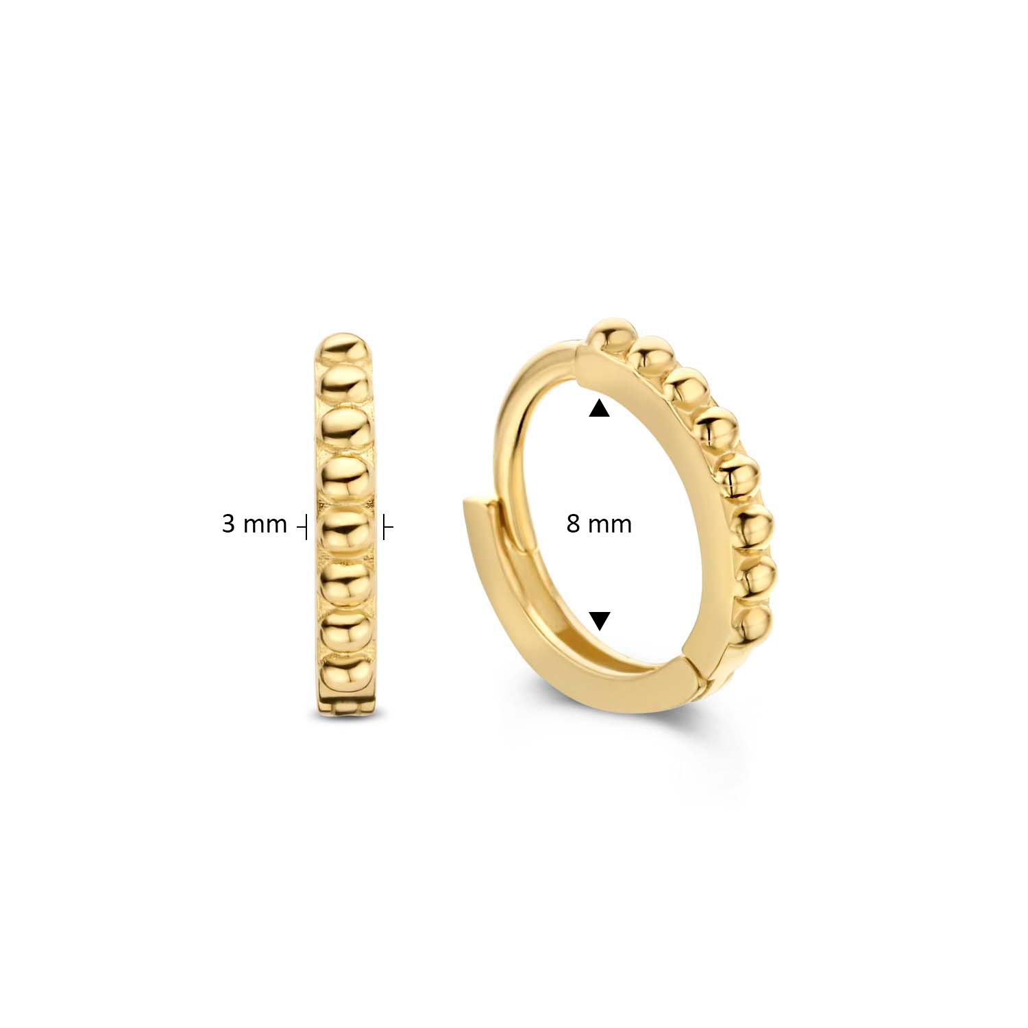 Dots Hoops Earrings - Afbeelding 3