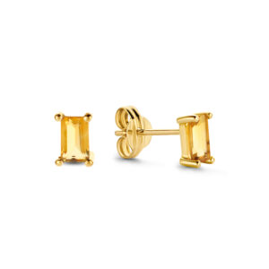 Medina Citrine Studs