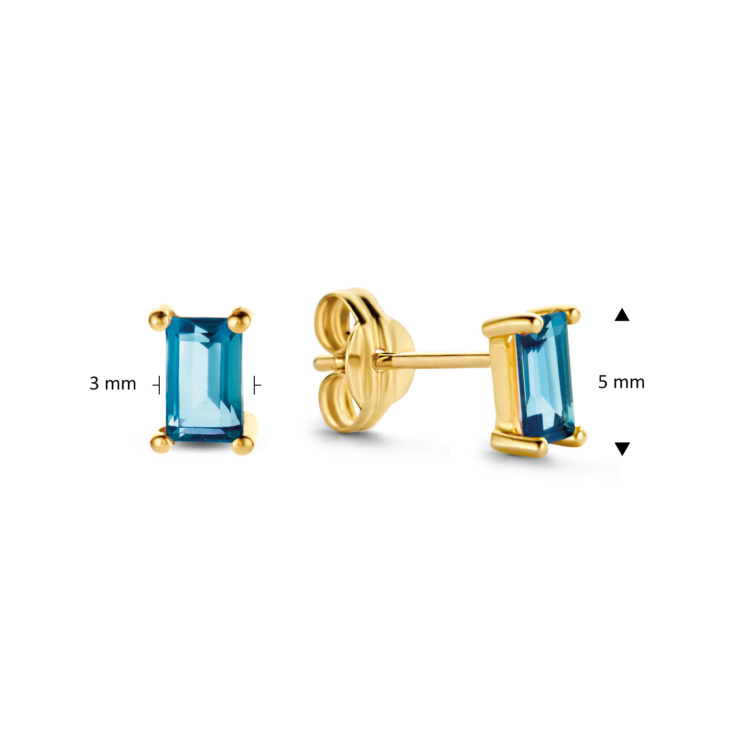 Medina Topaas studs - Afbeelding 2