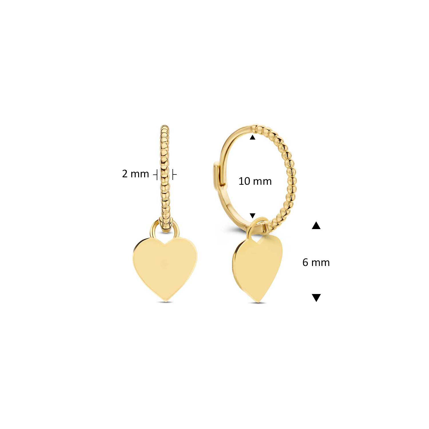 Corazón Hoops Earrings - Afbeelding 3