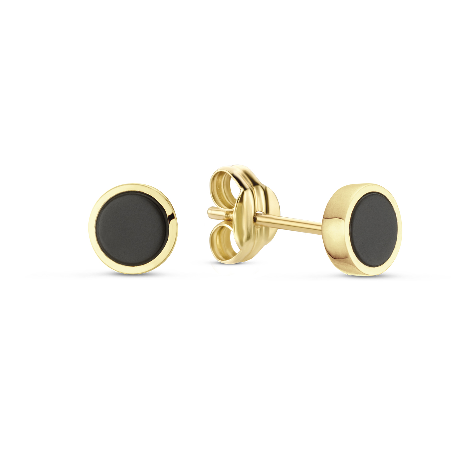 Black Agate Studs