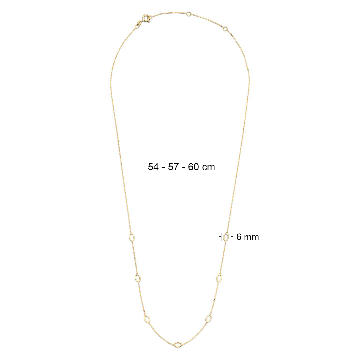 Long Ovals Necklace - Afbeelding 3