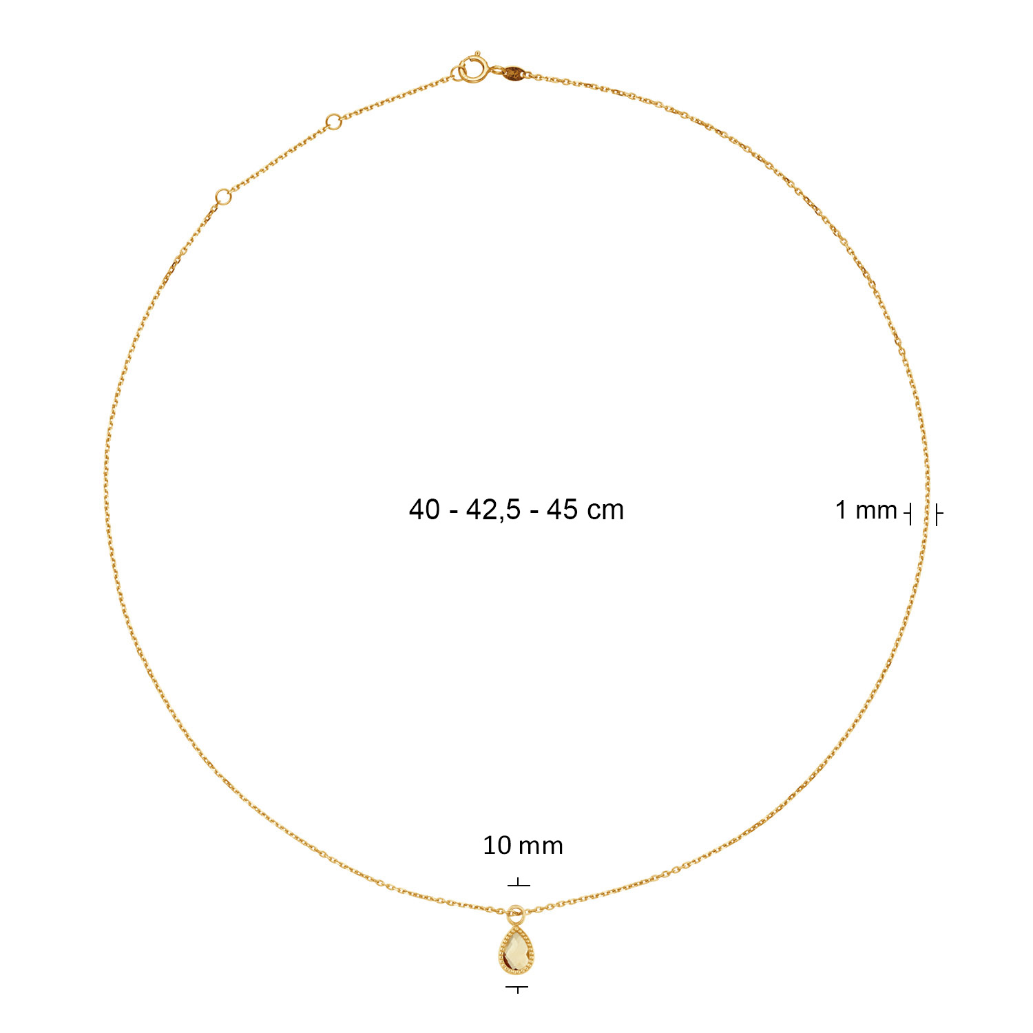 Amstel Citrine Necklace - Afbeelding 3