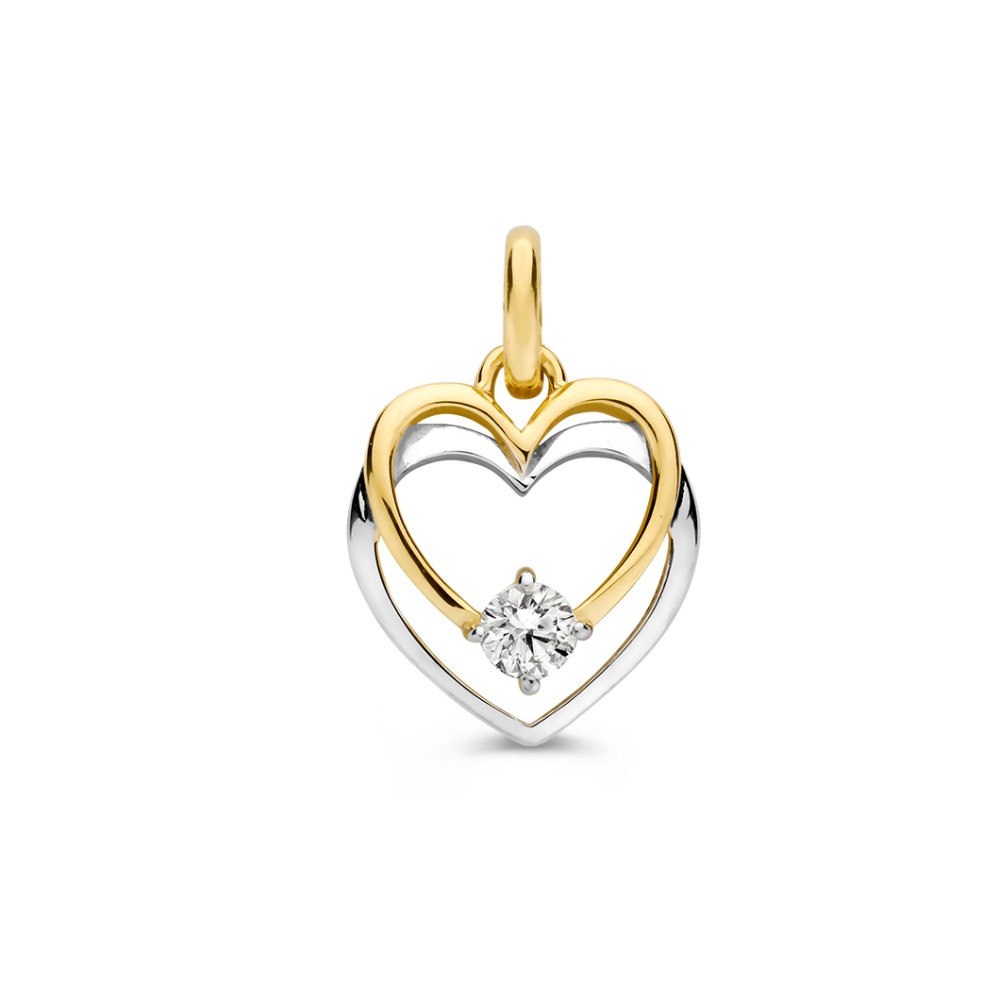 Hanger bicolor zirkonia