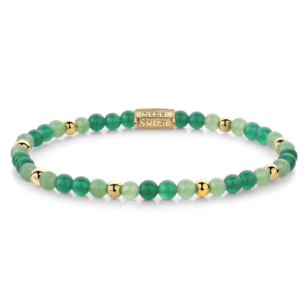 Green Morning Vibes - Yellowgold ionplated - 4mm